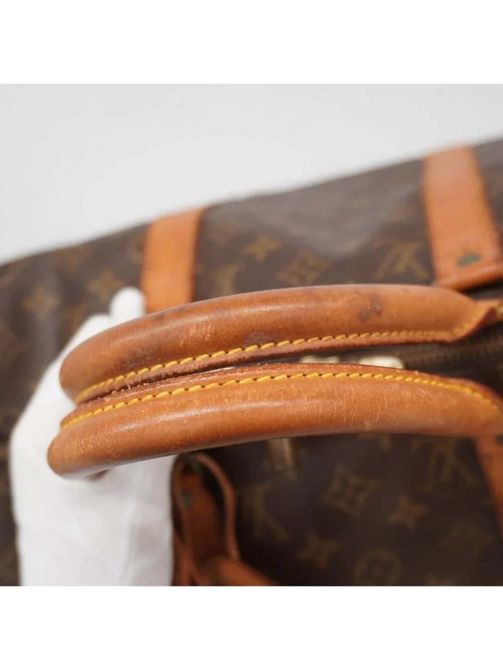Louis Vuitton Boston Bag Monogram Keepall 50 Brown